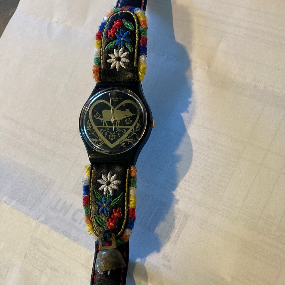 Swatch “Die Glocke” Black and Multicolor Watch - Picture 3 of 6